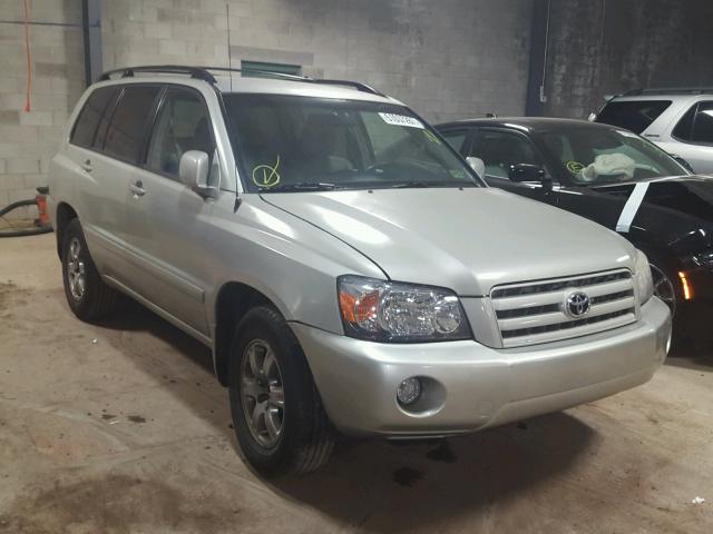 JTEDP21A160116876 - 2006 TOYOTA HIGHLANDER GRAY photo 1