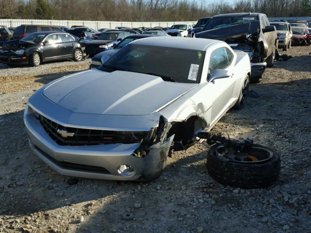 2G1FB1EV1A9167160 - 2010 CHEVROLET CAMARO LT SILVER photo 2