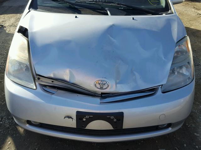 JTDKB20UX73232518 - 2007 TOYOTA PRIUS SILVER photo 9