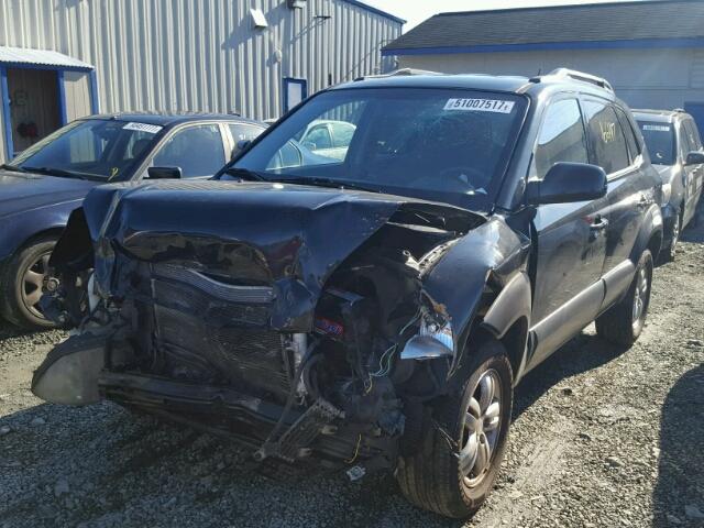 KM8JN12D27U615966 - 2007 HYUNDAI TUCSON SE BLACK photo 2