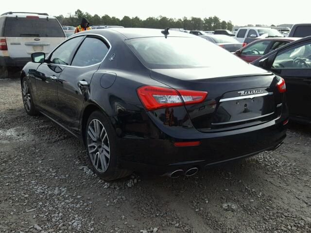 ZAM57XSA0G1179463 - 2016 MASERATI GHIBLI BLACK photo 3