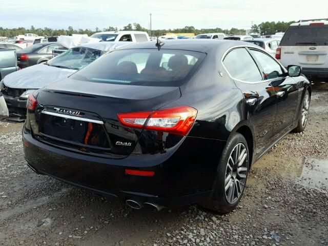 ZAM57XSA0G1179463 - 2016 MASERATI GHIBLI BLACK photo 4