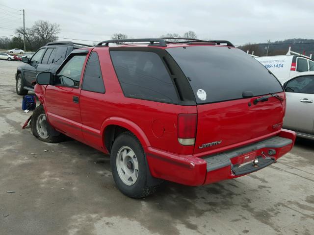 1GKCS18W8XK516583 - 1999 GMC JIMMY RED photo 3