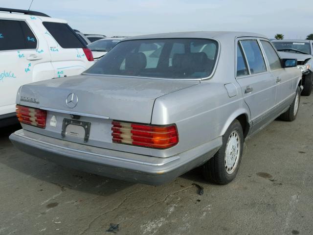 WDBCA25D4MA598366 - 1991 MERCEDES-BENZ 300 SEL SILVER photo 4