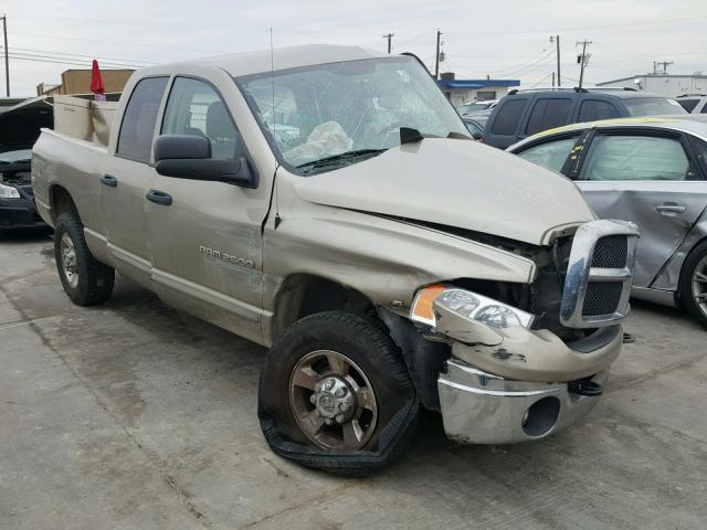 3D7KR28C65G757616 - 2005 DODGE RAM 2500 S BEIGE photo 1