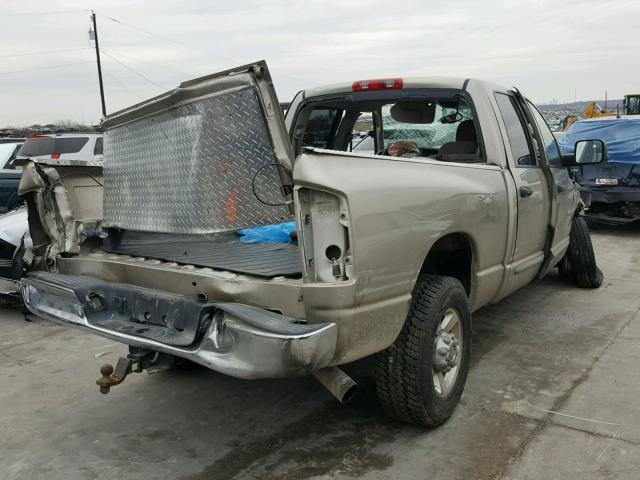 3D7KR28C65G757616 - 2005 DODGE RAM 2500 S BEIGE photo 4