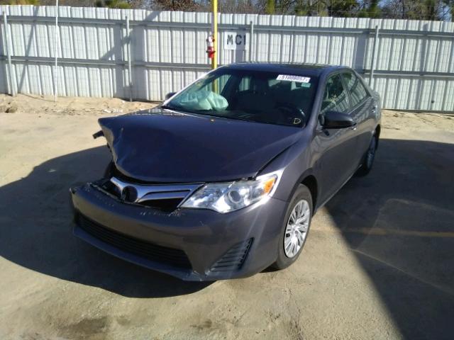 4T1BF1FK9EU435553 - 2014 TOYOTA CAMRY L GRAY photo 2