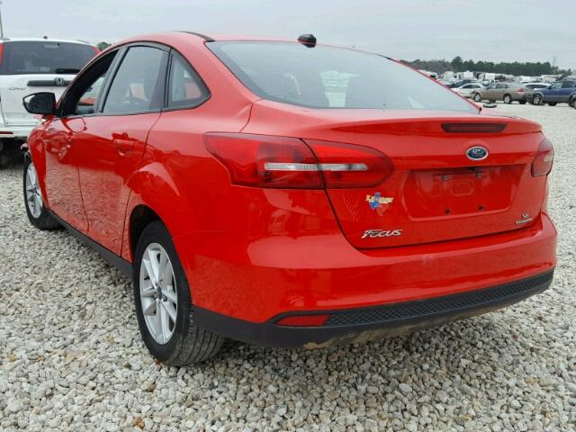 1FADP3F29FL204297 - 2015 FORD FOCUS SE RED photo 3