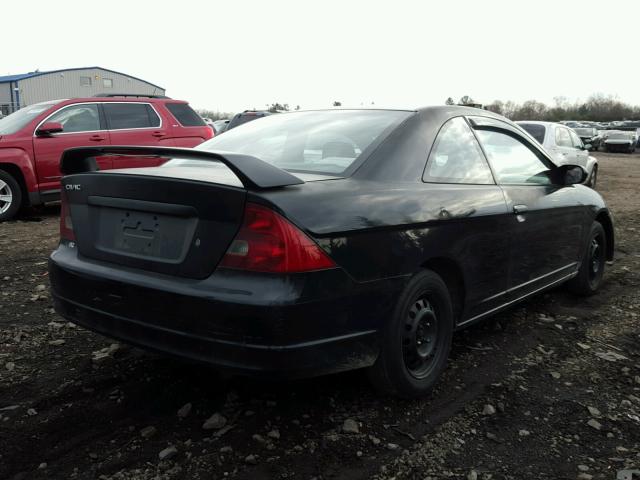 1HGEM22921L043077 - 2001 HONDA CIVIC SI BLACK photo 4