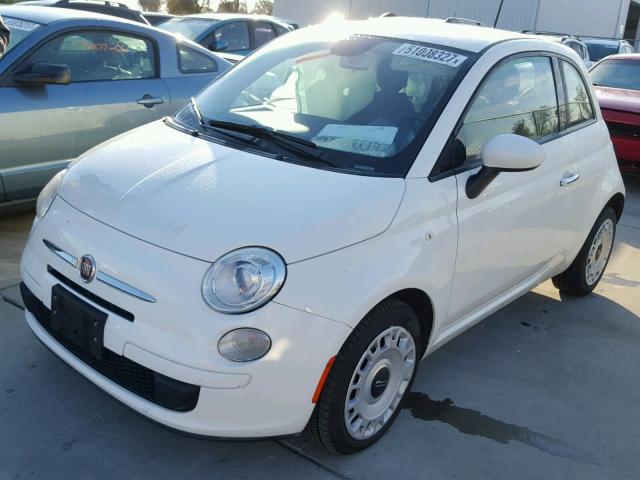 3C3CFFAR5DT745464 - 2013 FIAT 500 POP WHITE photo 2