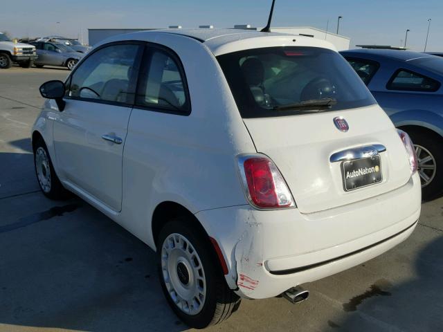 3C3CFFAR5DT745464 - 2013 FIAT 500 POP WHITE photo 3