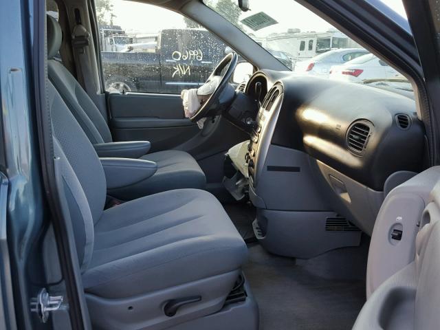 2A8GP54L87R295577 - 2007 CHRYSLER TOWN & COU BLUE photo 5