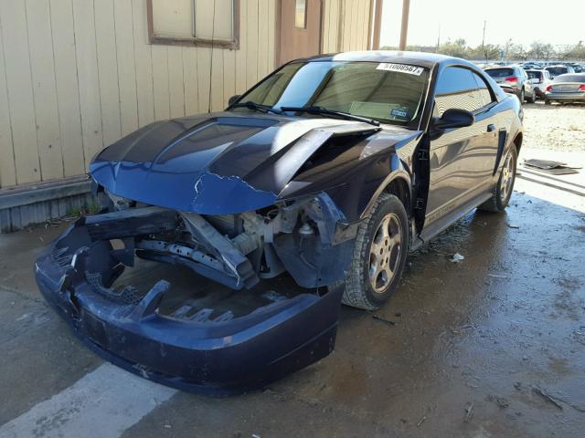 1FAFP40462F217218 - 2002 FORD MUSTANG BLUE photo 2