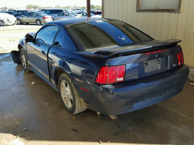 1FAFP40462F217218 - 2002 FORD MUSTANG BLUE photo 3