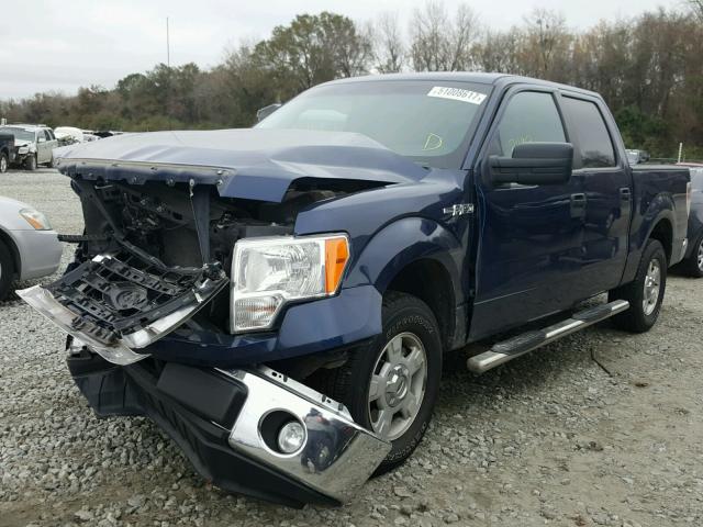 1FTFW1CF8CKD44201 - 2012 FORD F150 SUPER BLUE photo 2