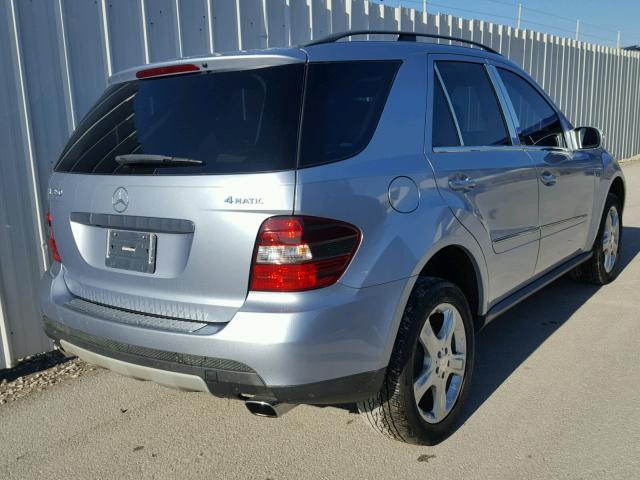 4JGBB86E48A388386 - 2008 MERCEDES-BENZ ML 350 BLUE photo 4