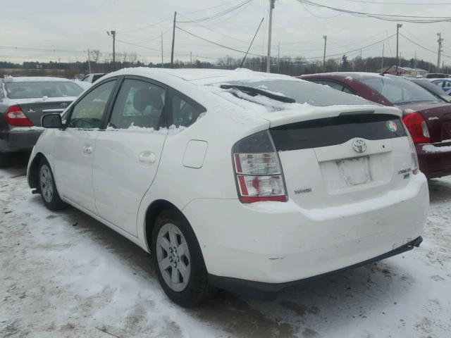 JTDKB20U440060192 - 2004 TOYOTA PRIUS WHITE photo 3