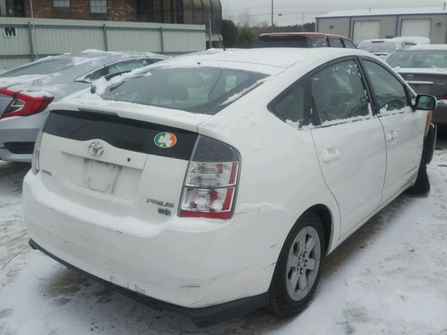 JTDKB20U440060192 - 2004 TOYOTA PRIUS WHITE photo 4