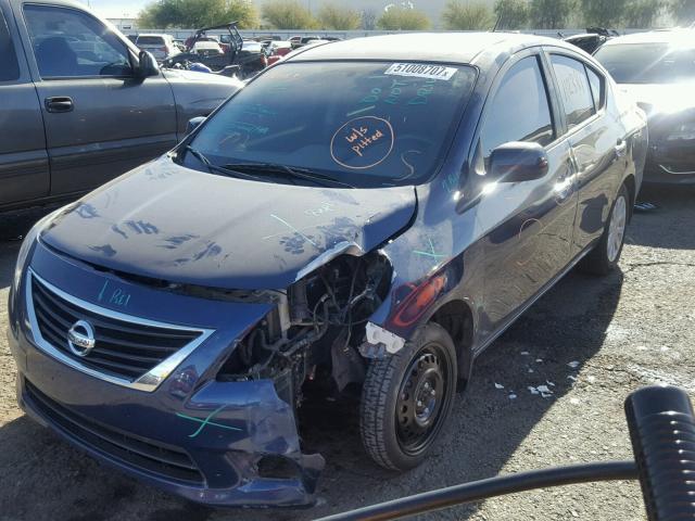 3N1CN7AP9DL895082 - 2013 NISSAN VERSA S BLUE photo 2