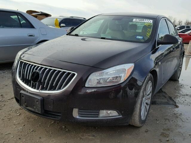 W04GN5EC0B1033569 - 2011 BUICK REGAL CXL BROWN photo 2