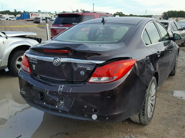 W04GN5EC0B1033569 - 2011 BUICK REGAL CXL BROWN photo 4