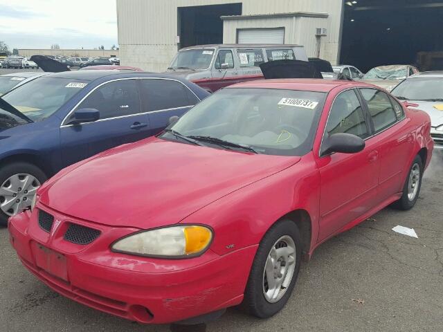 1G2NF52E93C112846 - 2003 PONTIAC GRAND AM S RED photo 2