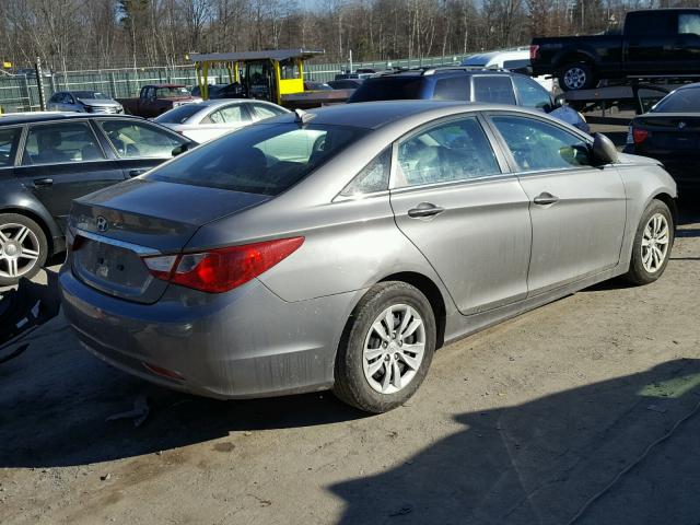 5NPEB4AC1BH023213 - 2011 HYUNDAI SONATA GLS GRAY photo 4