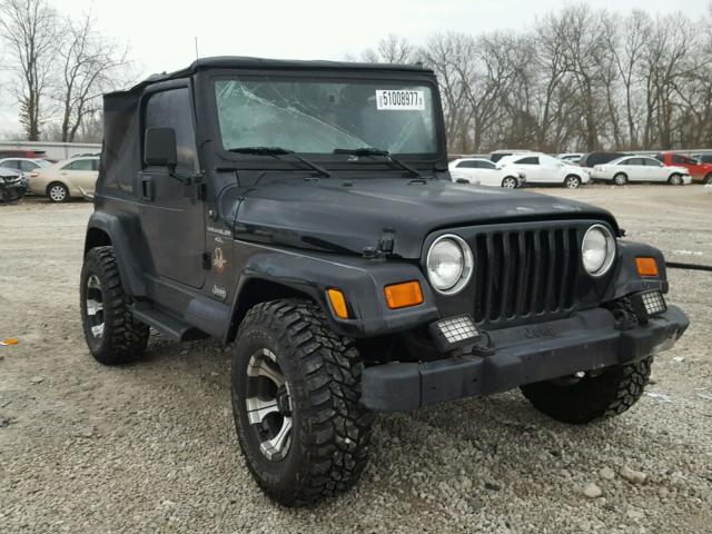 1J4FA59S81P321375 - 2001 JEEP WRANGLER / BLACK photo 1