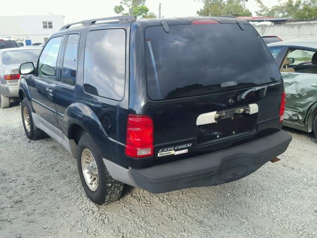 1FMYU60E61UA95854 - 2001 FORD EXPLORER S 蓝色 照片 3