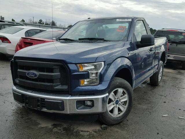 1FTMF1C87GFC04910 - 2016 FORD F150 BLUE photo 2