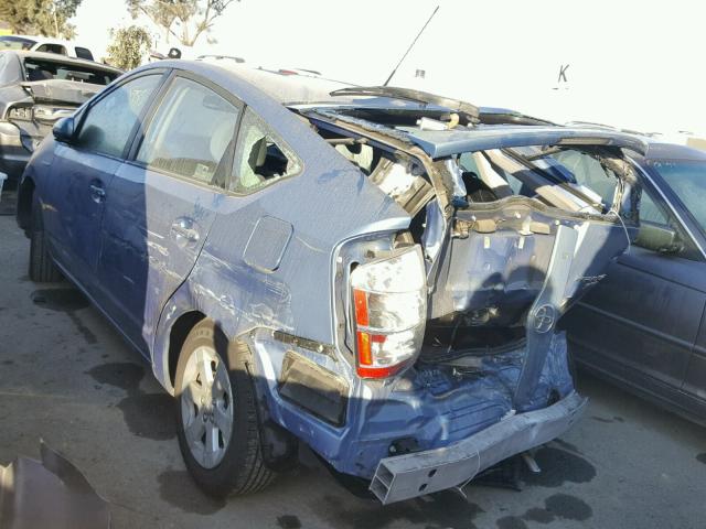 JTDKB20U497828574 - 2009 TOYOTA PRIUS BLUE photo 3