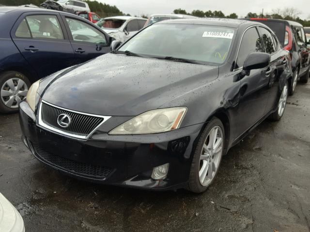 JTHBE262362000777 - 2006 LEXUS IS 350 BLACK photo 2