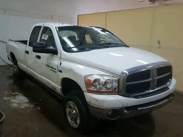 1D7KS28D46J213760 - 2006 DODGE RAM 2500 S WHITE photo 1