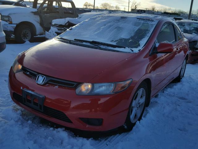 2HGFG12807H556461 - 2007 HONDA CIVIC EX 红色 照片 2