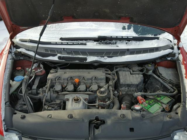 2HGFG12807H556461 - 2007 HONDA CIVIC EX 红色 照片 7