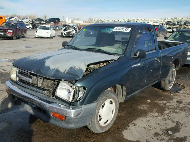 4TANL42N4WZ139562 - 1998 TOYOTA TACOMA GREEN photo 2