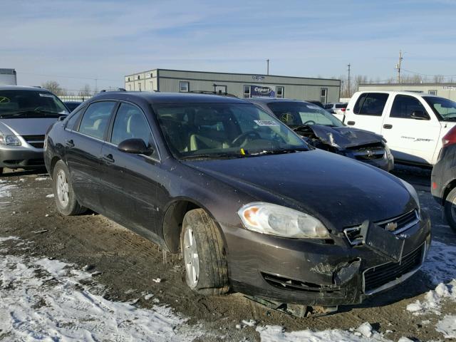 2G1WT58K089278606 - 2008 CHEVROLET IMPALA LT BLACK photo 1