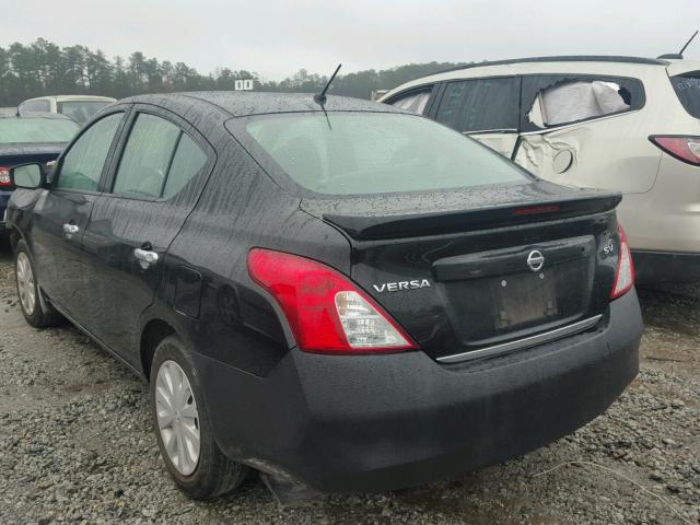 3N1CN7AP2HL821072 - 2017 NISSAN VERSA S BLACK photo 3