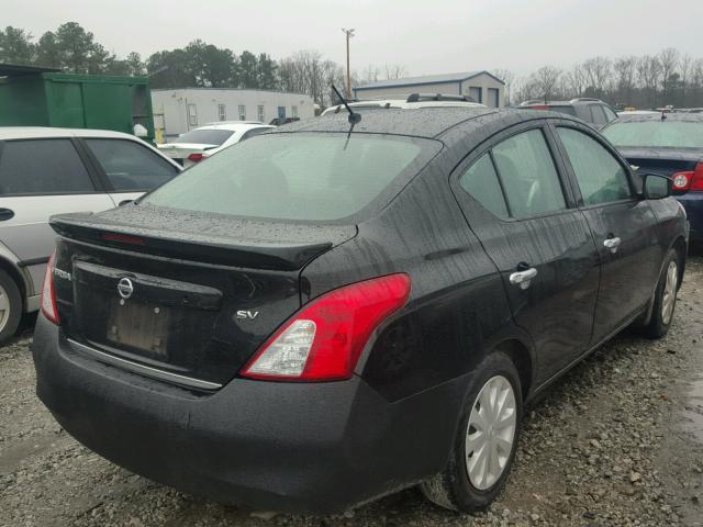 3N1CN7AP2HL821072 - 2017 NISSAN VERSA S BLACK photo 4