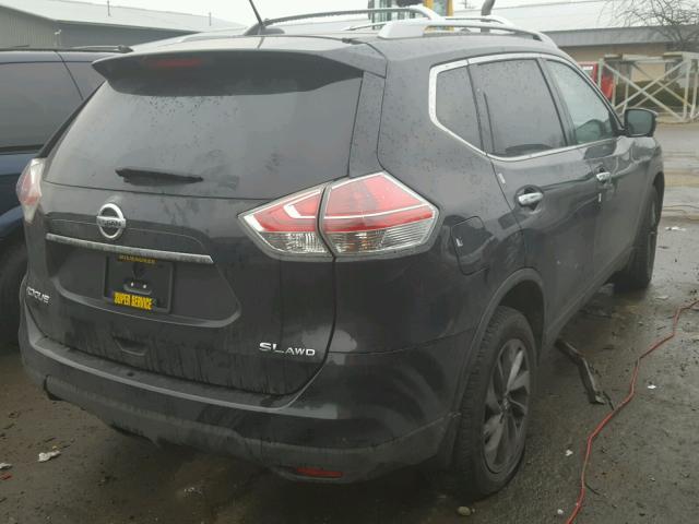 5N1AT2MV6GC807771 - 2016 NISSAN ROGUE S BLACK photo 4