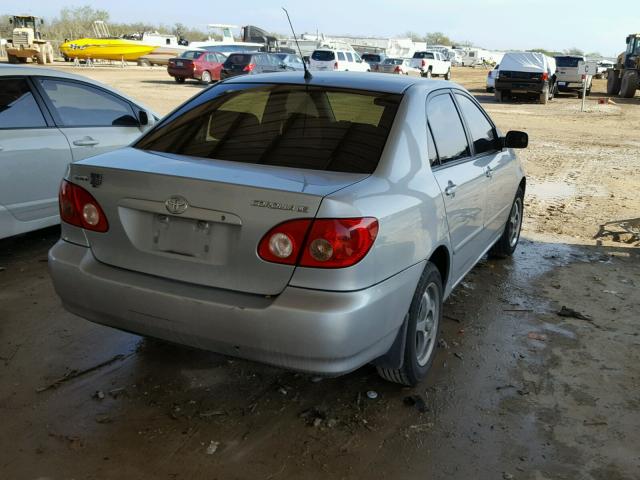 2T1BR32E78C926874 - 2008 TOYOTA COROLLA CE SILVER photo 4