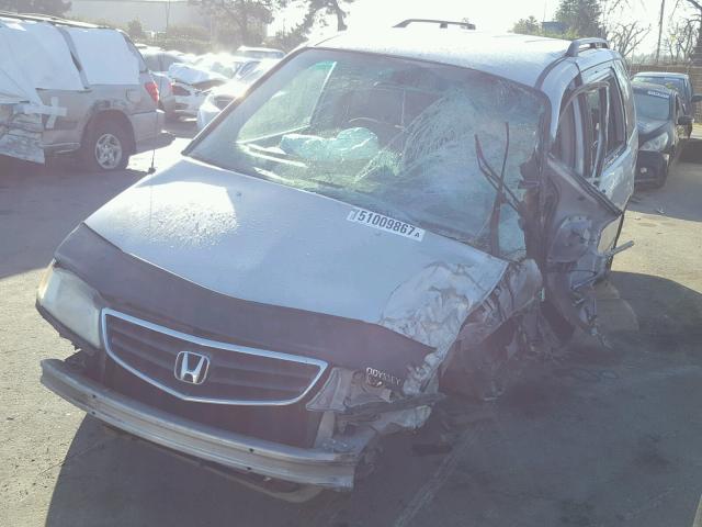 2HKRL18092H556399 - 2002 HONDA ODYSSEY EX SILVER photo 2