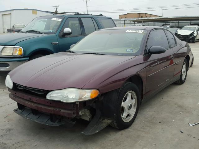 2G1WW12E339143423 - 2003 CHEVROLET MONTE CARL 栗色 照片 2