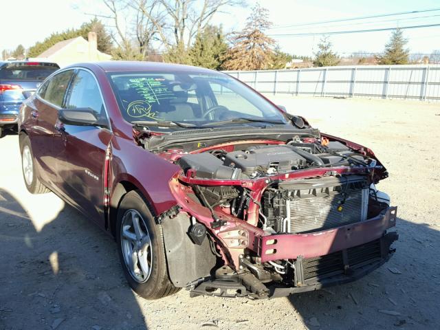 1G1ZB5ST6GF272350 - 2016 CHEVROLET MALIBU LS MAROON photo 1