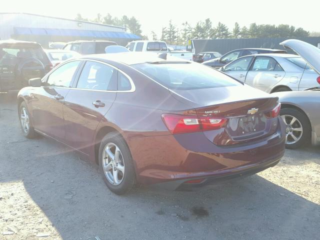 1G1ZB5ST6GF272350 - 2016 CHEVROLET MALIBU LS MAROON photo 3