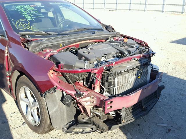 1G1ZB5ST6GF272350 - 2016 CHEVROLET MALIBU LS MAROON photo 9