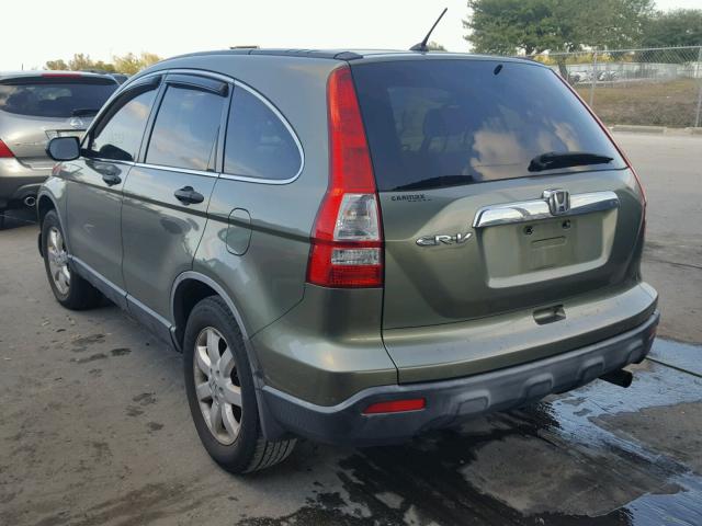 JHLRE38557C023165 - 2007 HONDA CR-V EX GREEN photo 3