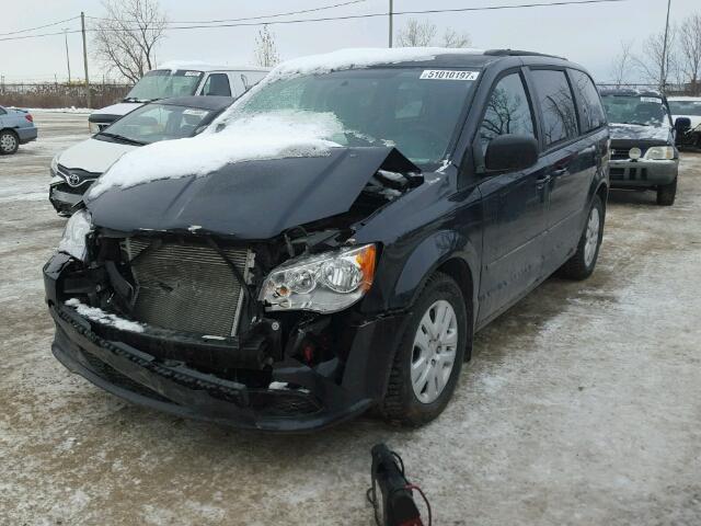 2C4RDGBG8ER334403 - 2014 DODGE GRAND CARA BLUE photo 2