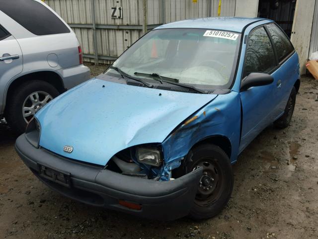 2C1MR2265S6763367 - 1995 GEO METRO BASE BLUE photo 2