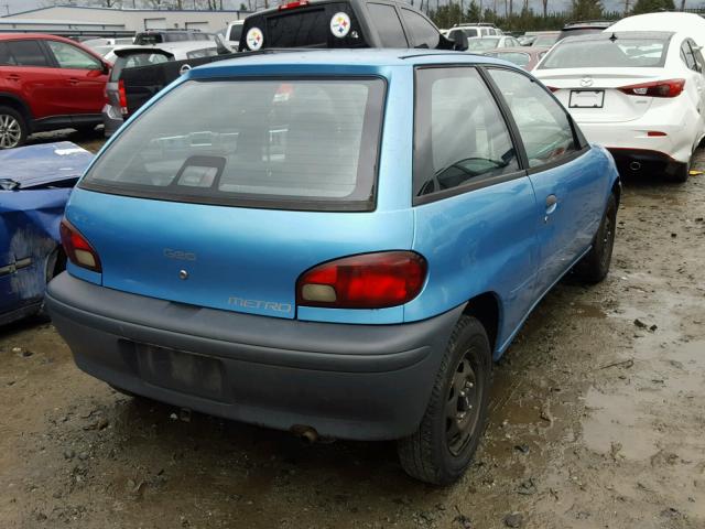 2C1MR2265S6763367 - 1995 GEO METRO BASE BLUE photo 4